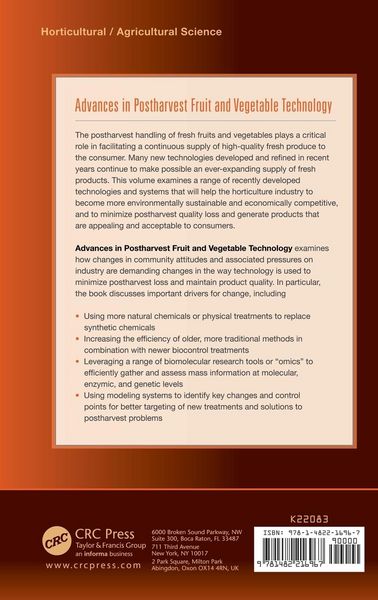 Produktbild: Advances in Postharvest Fruit and Vegetable Technology