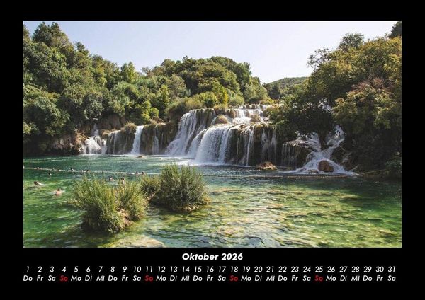Produktbild: Wasserf&auml;lle 2026 Fotokalender DIN A3