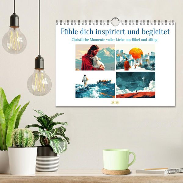 Produktbild: F&uuml;hle dich inspiriert und begleitet (Wandkalender 2026 DIN A4 quer), CALVENDO Monatskalender