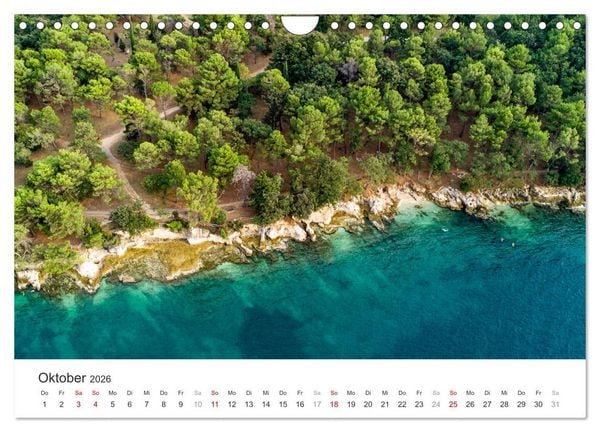 Produktbild: Porec Kalender - Die kroatische Stadt an der Adria (Wandkalender 2026 DIN A4 quer), CALVENDO Monatskalender