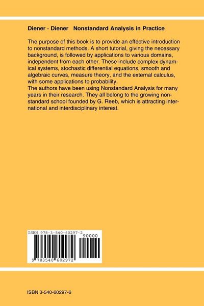 Produktbild: Nonstandard Analysis in Practice