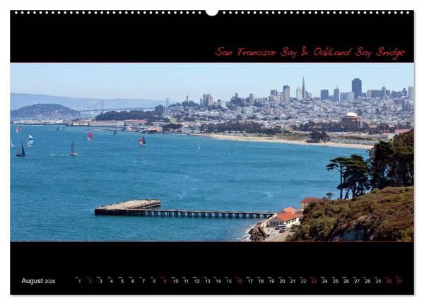 Produktbild: SAN FRANCISCO Panoramic Highlights (High Quality Premium Wall Calendar 2026 DIN A2 landscape),CALVENDO 12 Month Wall Calendar