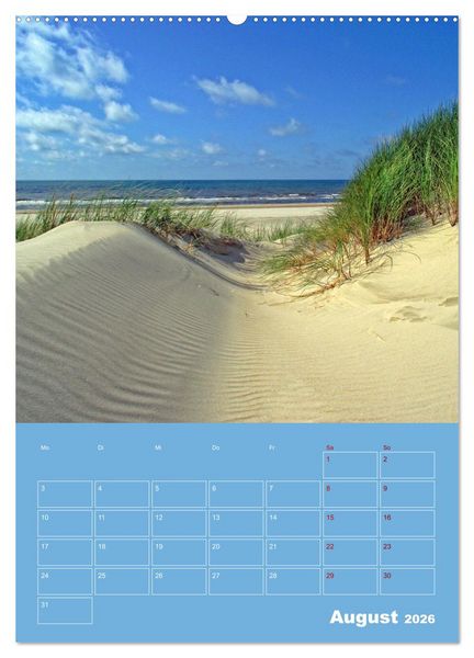 Produktbild: Nordseereise &ndash; J&uuml;tland in D&auml;nemark &ndash; Von Blavand bis Henne Strand (Wandkalender 2026 DIN A2 hoch), CALVENDO Monatskalender