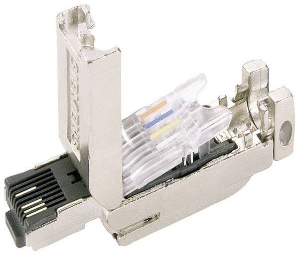 Produktbild: Siemens 6GK1901-1BB10-2AA0 IE FC RJ45 Plug 180, RJ45 Steckverbinder mit FC Anschlusst., 180 Grad, 1 St. 6GK19011BB102AA0 1 St.