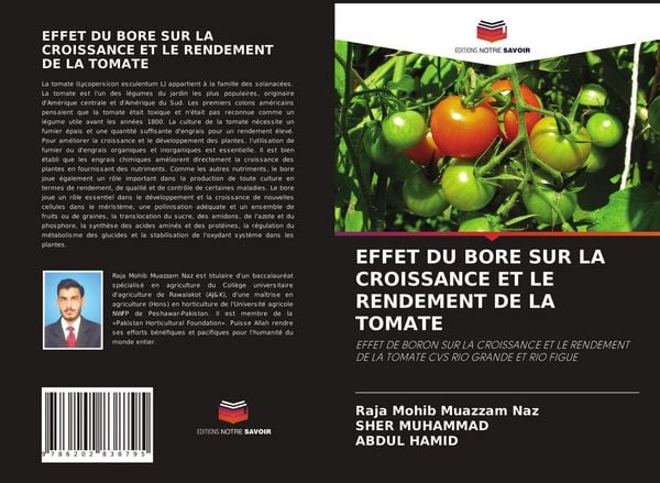 Produktbild: Effet Du Bore Sur La Croissance Et Le Rendement De La Tomate