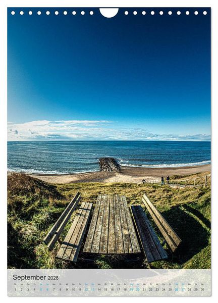 Produktbild: D&auml;nemarks Nordseek&uuml;ste - Vom Ringk&oslash;bing-Fjord bis zur Jammerbucht (Wandkalender 2026 DIN A4 hoch), CALVENDO Monatskalender