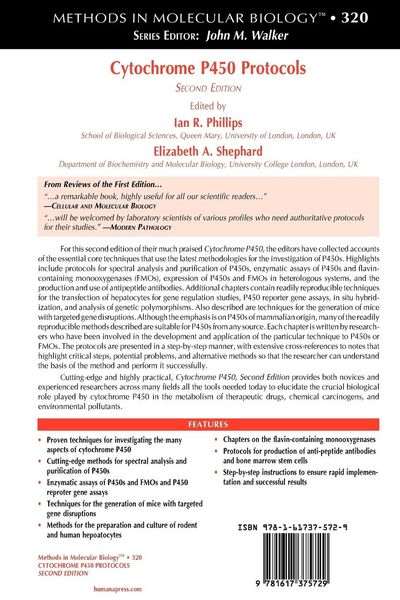 Produktbild: Cytochrome P450 Protocols