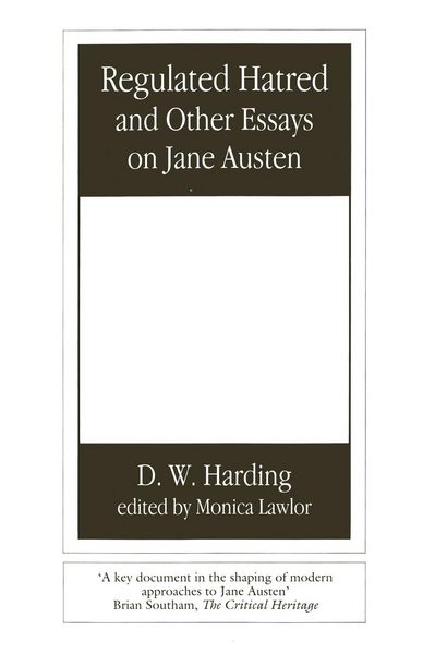 Produktbild: Regulated Hatred and Other Essays on Jane Austen