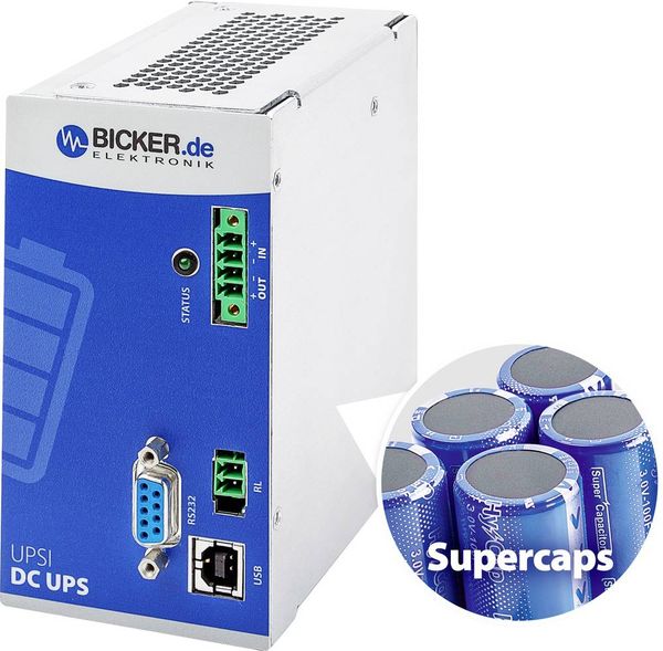 Produktbild: Bicker Elektronik UPSI-2406DP1 UPSI-2406DP1 Industrielle USV-Anlage (DIN Rail)