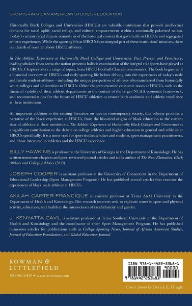 Produktbild: Athletic Experience at Historically Black Colleges and Universities