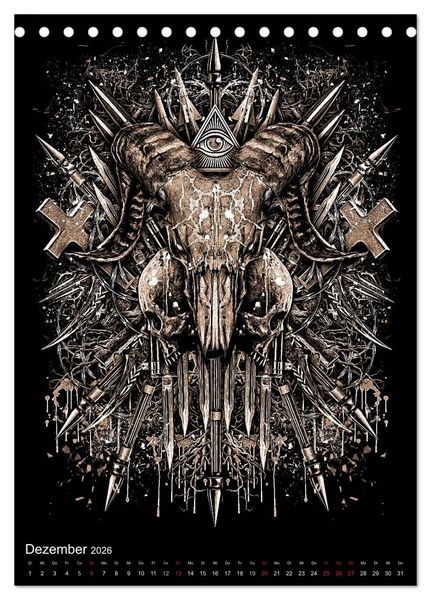 Produktbild: BLOODBOY/WAR ILLUSTRATION (Tischkalender 2026 DIN A5 hoch), CALVENDO Monatskalender