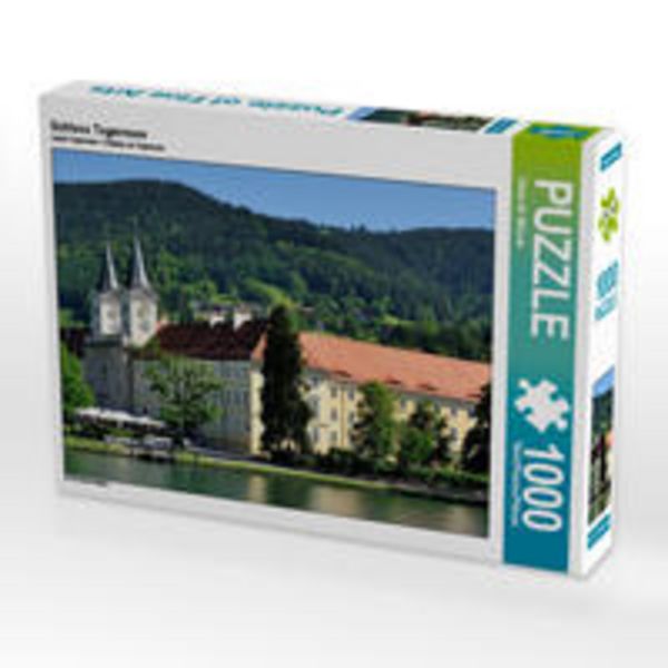 CALVENDO Puzzle Schloss Tegernsee 1000 Teile Lege-Größe 64 x 48 cm Foto-Puzzle Bild von Dieter-M. Wilczek