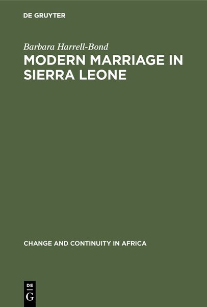 Produktbild: Modern Marriage in Sierra Leone