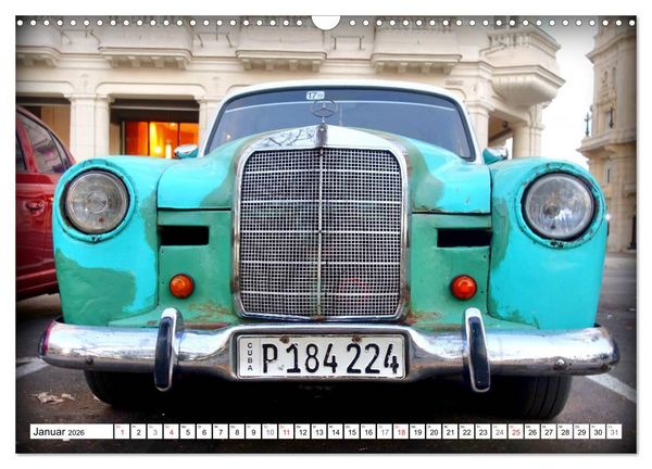 Produktbild: Mercedes-Benz Typ 180 - Ein deutscher Klassiker in Kuba (Wandkalender 2026 DIN A3 quer), CALVENDO Monatskalender