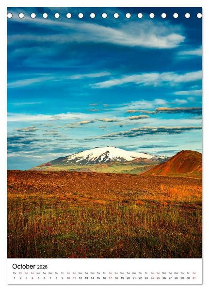 Produktbild: ICELAND, Most Scenic Earth Landscapes, Nature Wonders (Desk Calendar 2026 DIN A5 portrait), CALVENDO 12 Month DeskCalendar
