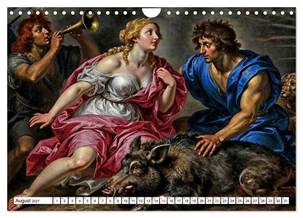 Produktbild: Mythologische Geschichten in barocker Pracht (Wandkalender 2027 DIN A4 quer), CALVENDO Monatskalender
