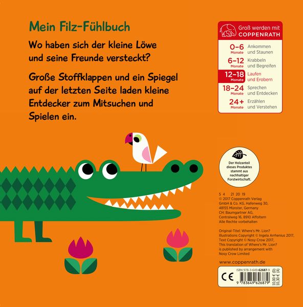 Produktbild: Mein Filz-F&uuml;hlbuch: Kuckuck, kleiner L&ouml;we!