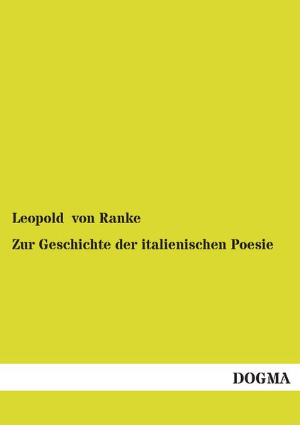 Produktbild: Zur Geschichte der italienischen Poesie