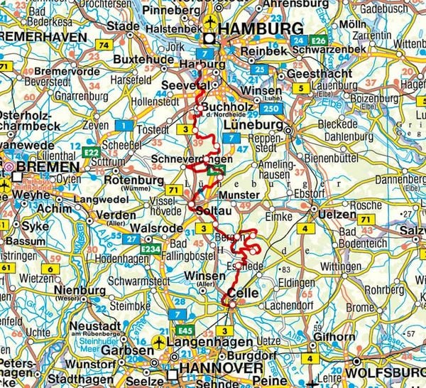 Produktbild: ROTHER Wanderf&uuml;hrer Heidschnuckenweg. 14 Etappen von Hamburg-Fischbek nach Celle &ndash; mit 12 zus&auml;tzlichen Heideschleifen