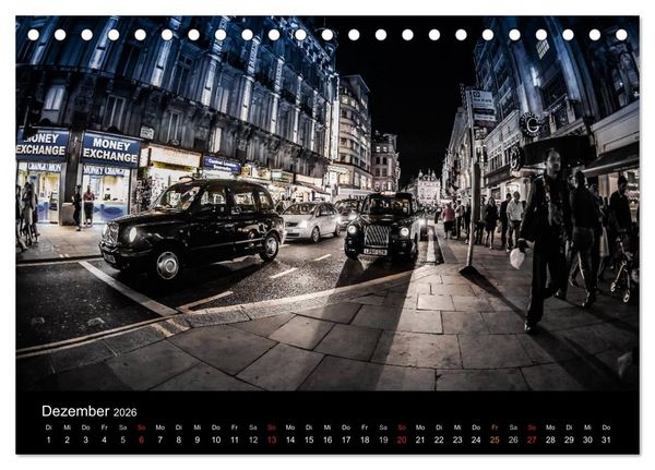 Produktbild: London - street view (CH-Version) (Tischkalender 2026 DIN A5 quer), CALVENDO Monatskalender