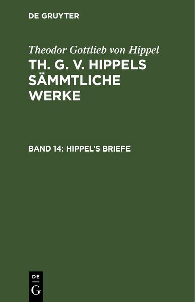 Produktbild: Hippel&rsquo;s Briefe