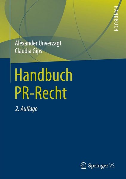 Produktbild: Handbuch PR-Recht