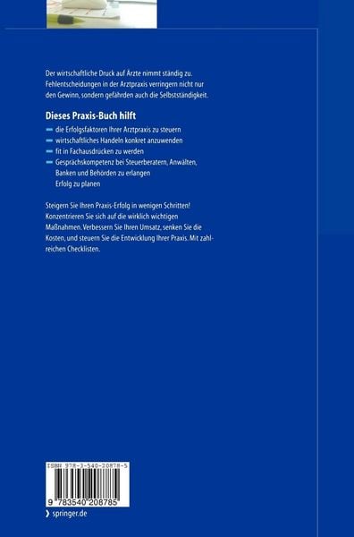 Produktbild: Betriebswirtschaftliche Praxisf&uuml;hrung f&uuml;r &Auml;rzte