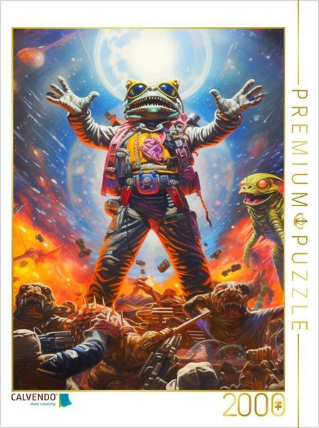 Produktbild: CALVENDO Puzzle D&uuml;stere Aliens | 2000 Teile Lege-Gr&ouml;&szlig;e 90x67cm Foto-Puzzle f&uuml;r gl&uuml;ckliche Stunden
