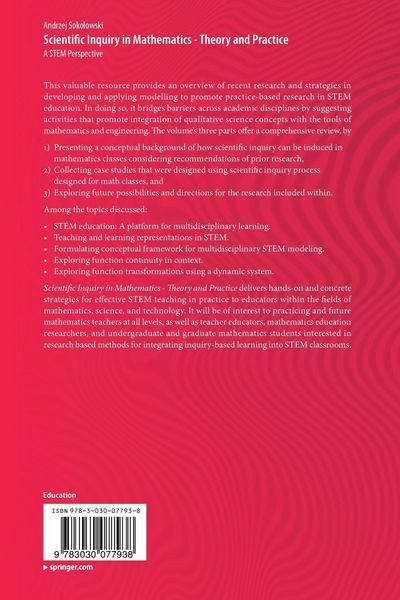 Produktbild: Scientific Inquiry in Mathematics - Theory and Practice