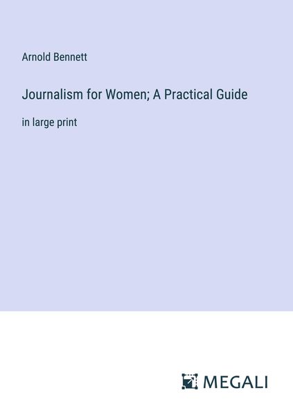 Produktbild: Journalism for Women; A Practical Guide