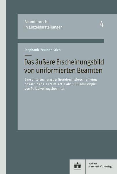 Produktbild: Das &auml;u&szlig;ere Erscheinungsbild von uniformierten Beamten