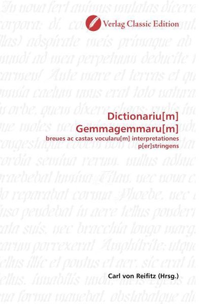 Produktbild: Dictionariu[m] Gemmagemmaru[m]