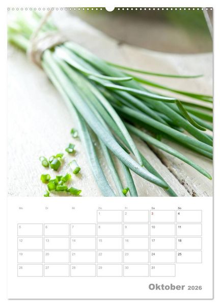 Produktbild: Vegetarisch durch das Jahr / Planer (Wandkalender 2026 DIN A2 hoch), CALVENDO Monatskalender