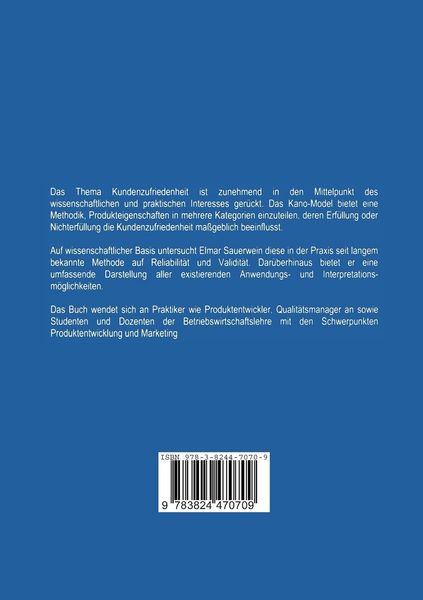 Produktbild: Das Kano-Modell der Kundenzufriedenheit
