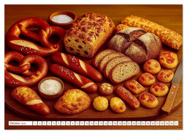 Produktbild: B&auml;cker und Backstuben (Tischkalender 2026 DIN A5 quer), CALVENDO Monatskalender