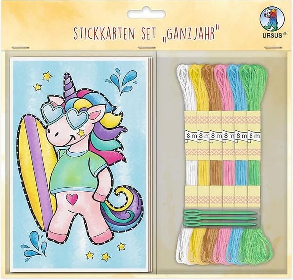 Produktbild: URSUS Sticken Stickkarten Set, Ganzjahr