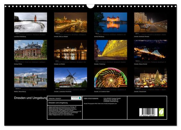Produktbild: Dresden und Umgebung (Wandkalender 2026 DIN A3 quer), CALVENDO Monatskalender