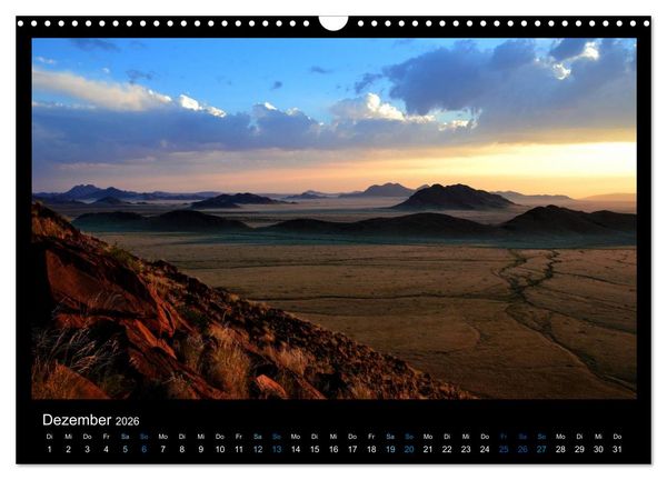 Produktbild: Namibia 2026 Farben der W&uuml;ste (Wandkalender 2026 DIN A3 quer), CALVENDO Monatskalender