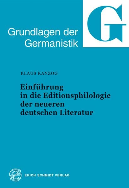 Produktbild: Einführung in die Editionsphilologie der neueren deutschen Literatur