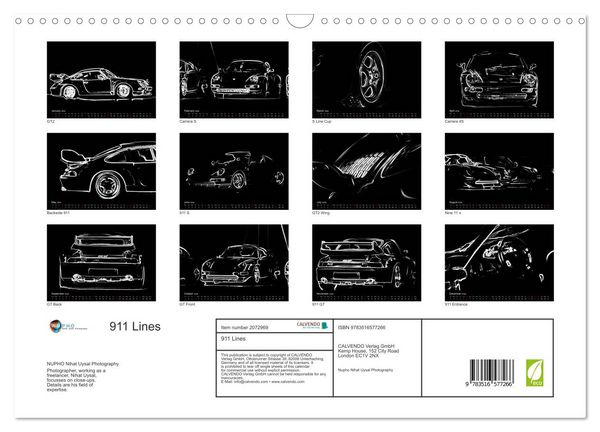 Produktbild: 911 Lines (Wall Calendar 2026 DIN A3 landscape), CALVENDO 12 Month Wall Calendar