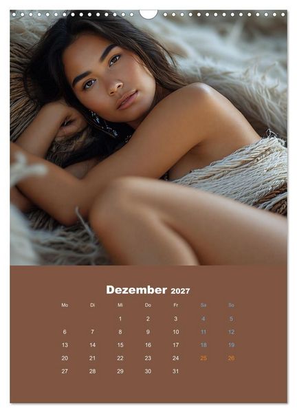 Produktbild: Indianische Sch&ouml;nheiten Kalender: Sinnliche Glamour Frauen in KI Kunst (Wandkalender 2027 DIN A3 hoch), CALVENDO Monatskalender