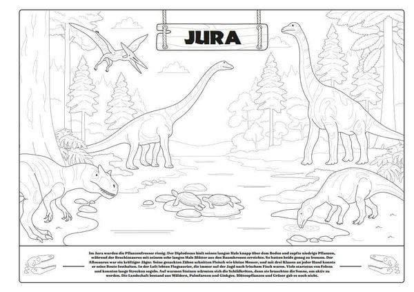 Produktbild: Mein extra gro&szlig;es Malbuch - Dinosaurier