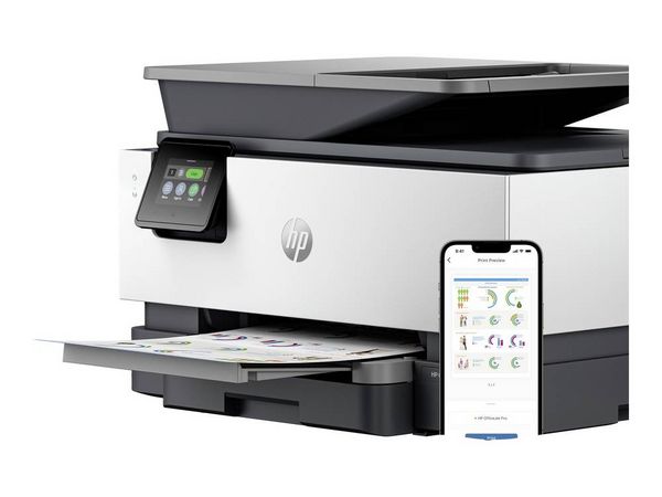 Produktbild: HP Officejet Pro 9120b All-in-One Multifunktionsdrucker Tintenstrahl Farbe A4 Drucker, Scanner, Kopierer, Fax ADF, Duplex-ADF, Duplex, LAN, USB