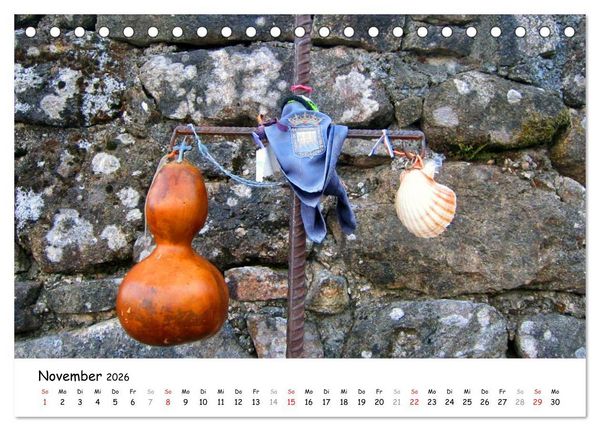 Produktbild: Camino Portugues - Jakobsweg (Tischkalender 2026 DIN A5 quer), CALVENDO Monatskalender
