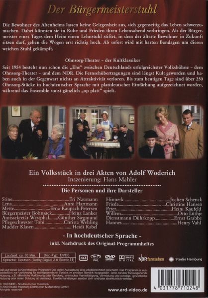 Produktbild: Ohnsorg Theater - Der B&uuml;rgermeisterstuhl
