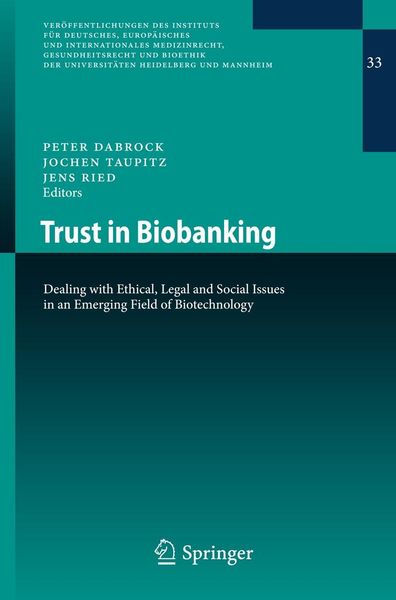 Produktbild: Trust in Biobanking