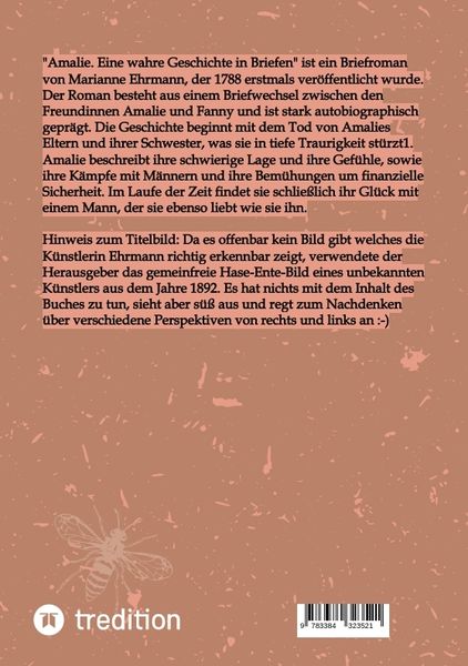 Produktbild: Amalie. Eine wahre Geschichte in Briefen