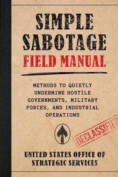 Produktbild: Simple Sabotage Field Manual