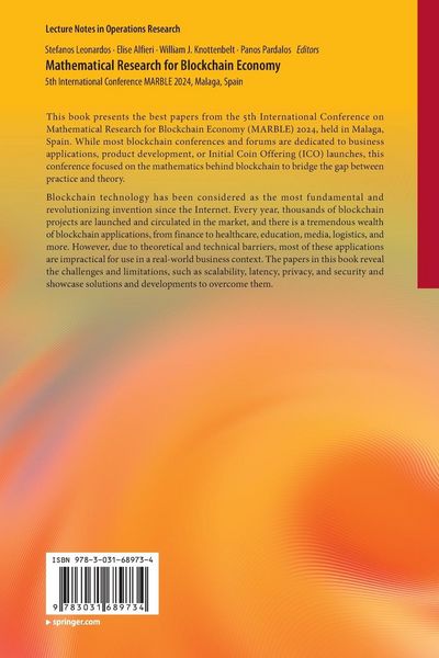 Produktbild: Mathematical Research for Blockchain Economy
