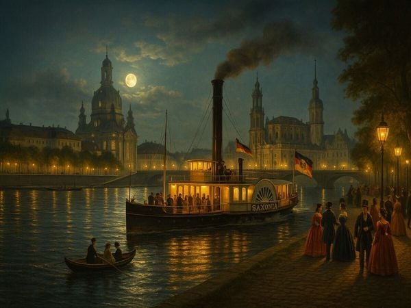 Produktbild: CALVENDO Puzzle Dampfschiff auf der Elbe | 1000 Teile Lege-Gr&ouml;&szlig;e 64x48cm Foto-Puzzle f&uuml;r gl&uuml;ckliche Stunden